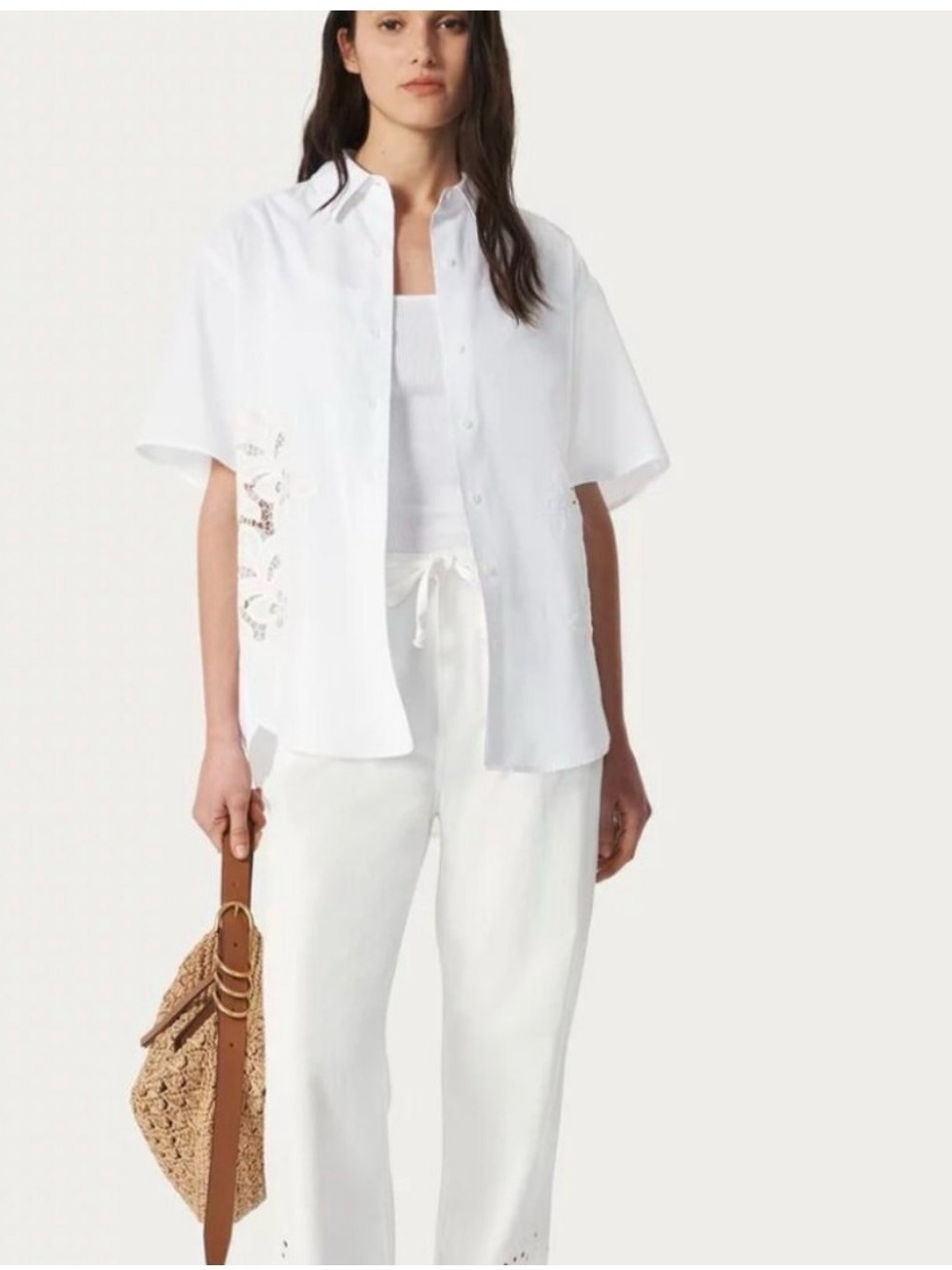 rag & bone White Men's Slim Dress Shirt
